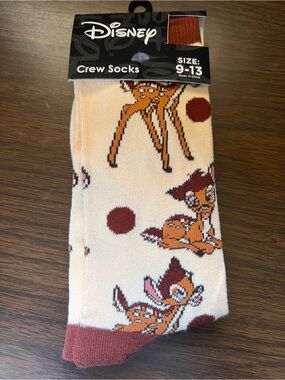 NWT- Disney Bambi Socks by Equalizer Accessories- Size 9-13